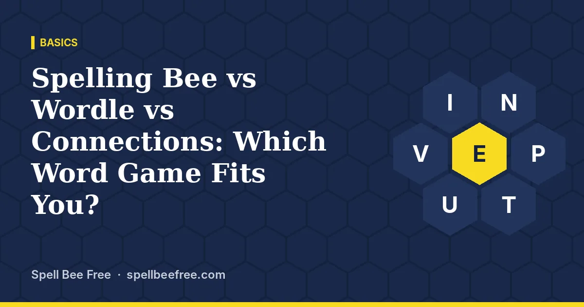 Spelling Bee vs Wordle vs Connections: Which Word Game Fits You?